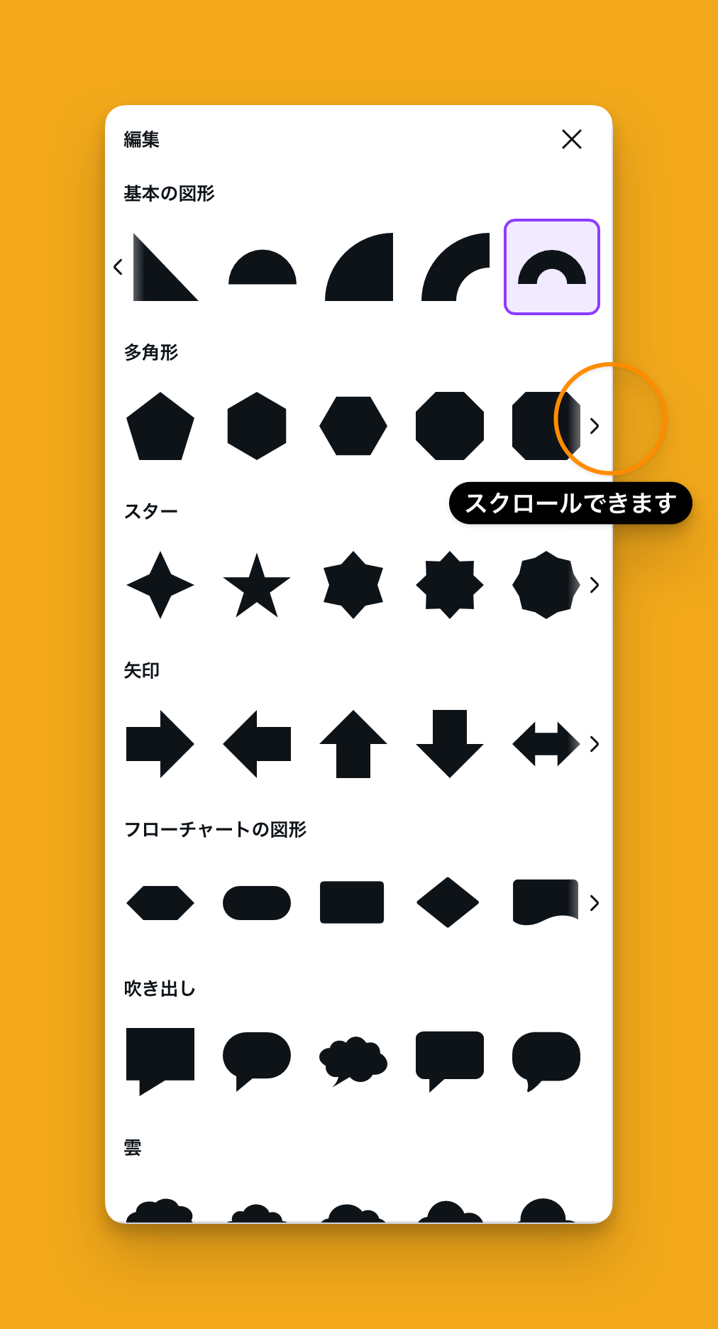 Canvaの図形