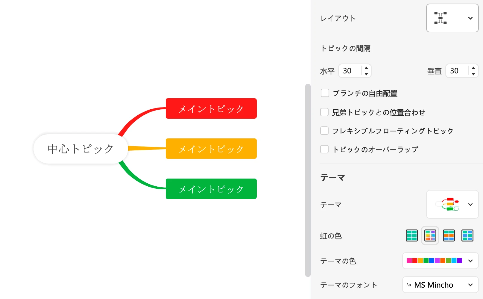 メモ帳 コレクション マインドマップ ソフト